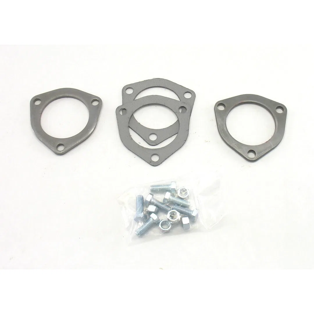 H7259 – PATRIOT EXH Exhaust Pipe Flange, 2-1/2 Inch Inside Diameter 3 Bolt 4 Gauge Thickness Set Of 2 With Gaskets An...